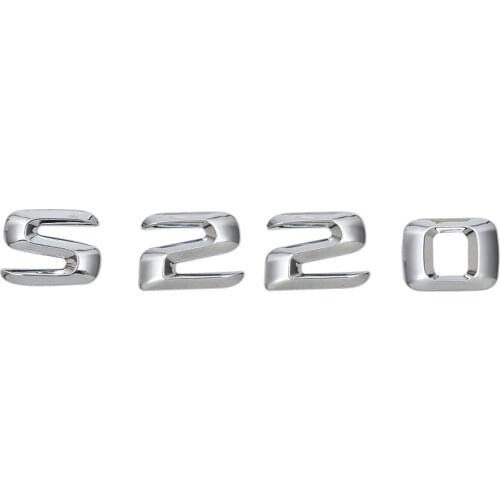 Car Styling For S Class 220SE W111 W116 W126 W140 W220 W221 W222 S220 Discharge Capacity Refitting Emblem Stickers
