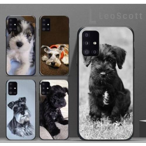 Lovely Dogs Schnauzer Phone Case For Samsung A40 A31 A50 A51 A71 A20E A20S S8 S9 S10 S20 Plus note 20 ultra