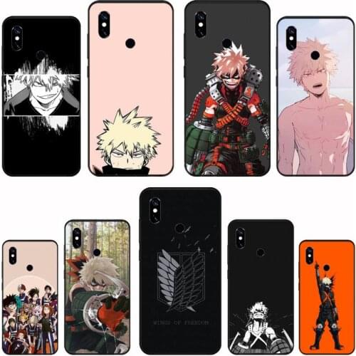 Katsuki bakugo my hero academia Phone Case For Xiaomi Redmi 4x 5 plus 6A 7 7A 8 mi8 8lite 9 note 4 5 7 8 pro