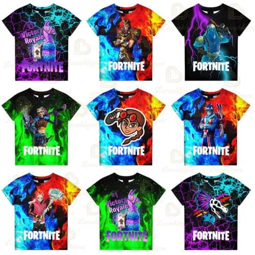 Fortnite Hero Victory Childrens Kids Battle Royale T-shirt Tshirt Boys Girls Harajuku Short Sleeve Tees Coat Baby Clothes