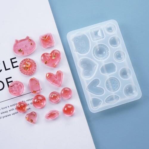 DIY Pendant Silicone Mold UV Epoxy Resin Mold For Handmade Key Chain Jewelry Making Tools