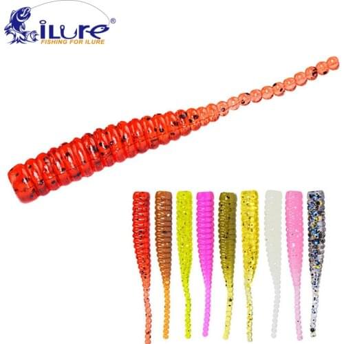 ILure 15 Pcs/lot Worm Ice Fishing Baits Soft lure Polaris 38mm 0.36g Soft Baits Jigging Minnow Pesca Jerk Pesca Jig Trout Jig