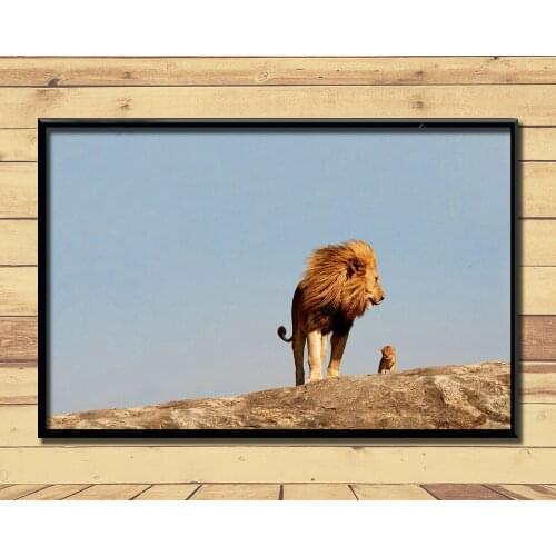 Lion King Of Animal Ferocious (21) Wall Posters Prints Silk Art Painting For Home Wall Bedroom Decor