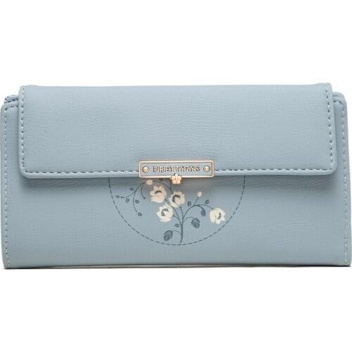 Many Departments Women Wallet Leather Card Holder Female Wallet Brand Designer Ladies Long Purse Clutch Carteira High Quality