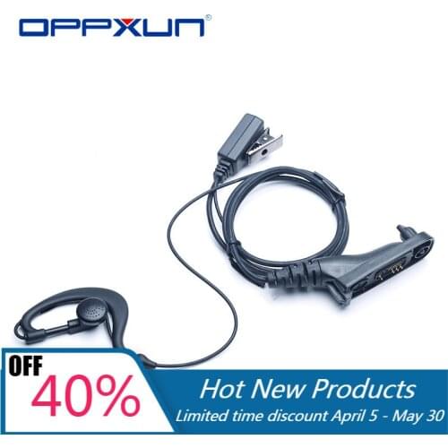 2021 Hot OPPXUN Earpiece Headset PTT Mic for Motorola XIR P8268 P8260 P8200 XPR6550 XPR6300 DP3400 DP3600 Walkie Talkie Radio