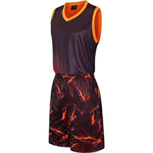 Men Basketball Jersey Sets Uniforms kits Adult Sports clothing Breathable basketball jerseys shirts shorts DIY name number logo