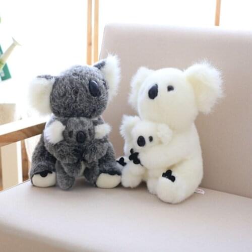 28 cm Soft Simulation Mom and baby Koala Plush Toy Stuffed Animal Australia Treasure Koala Baby Dolls Or Home Decoration