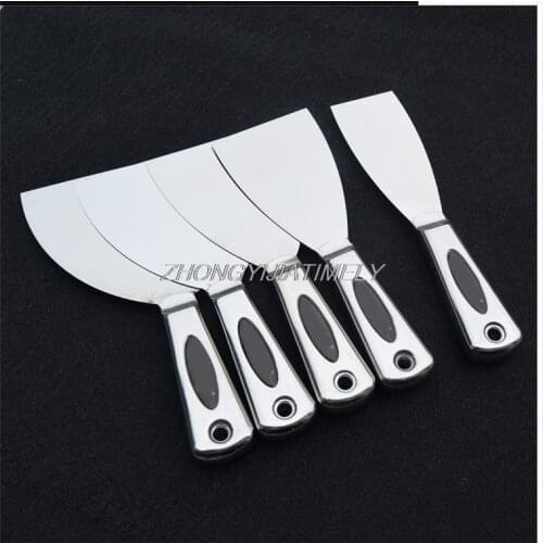 Stainless steel plaster knife, wall knife, putty shovel, cement shovel, trowel, set of decoration scraping tools