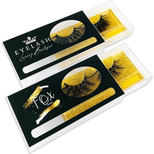 Wholesale Custom 3D Mink Lashes Boxes Packaging With Logo Fit Packaging Box For 12-30MM Eyelashes Makeup Set Eyelashes Case Pack