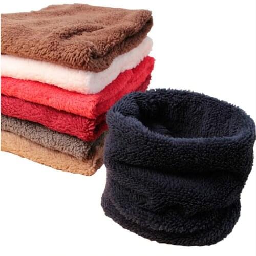 New pure childrens scarves boys plush thick collar baby collar scarf