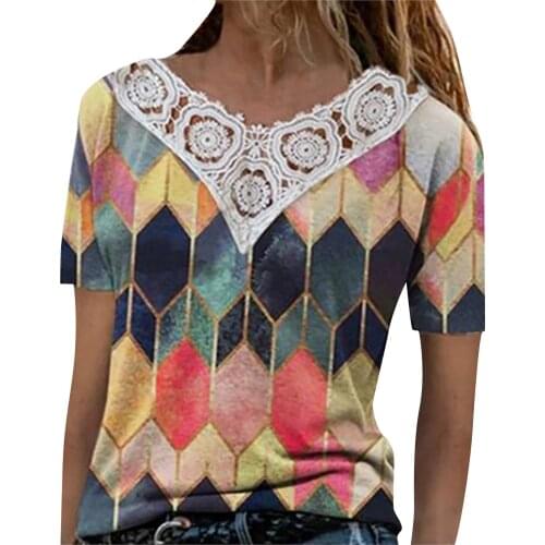 Loose Plus Size T Shirt Womens Fashion Round Neck Short Sleeve Print T-shirts Blouse Camisetas De Mujer Футболка Оверсайз