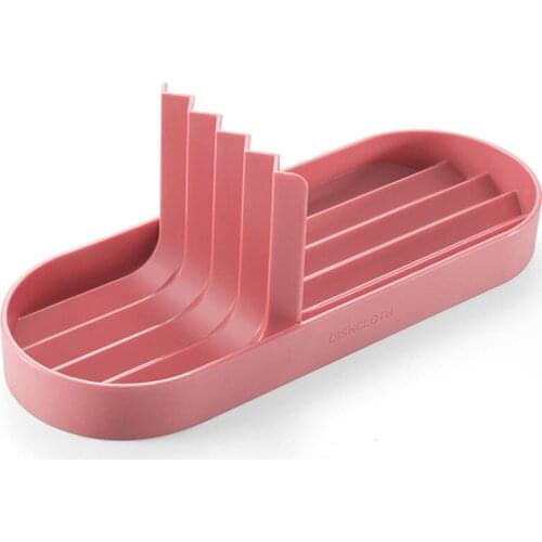 Dish Cloth Towel Rack 9x25x3cm ABS MIni Multifunction Sink Sponge Countertop Kitchen Durable Gray Green Red 3in1 Soap Holder