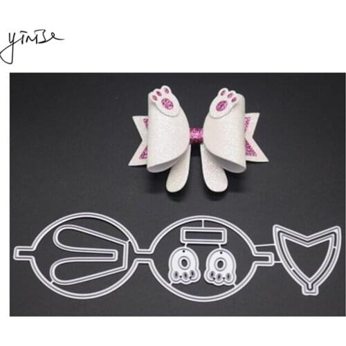 YINISE Metal Cutting Dies For Scrapbooking Stencils Bow SCRAPBOOK DIE CUT DIY Album Cards Decoration Embossing Folder Die Cuts