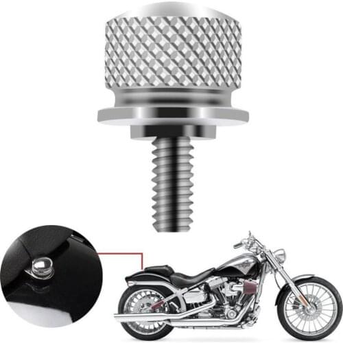 Billet Aluminum Rear Fender Seat Bolt Screw Nut Tab Cover For Harleys XL Dyna Softail Touring Models 96-Later Universal Parts
