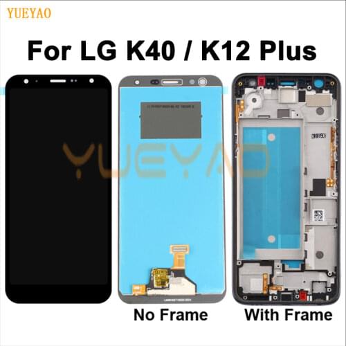LCD Display For LG K40 2019 X420 LMX420EMW LMX420EM LCD Display Touch Screen Digitizer With Frame