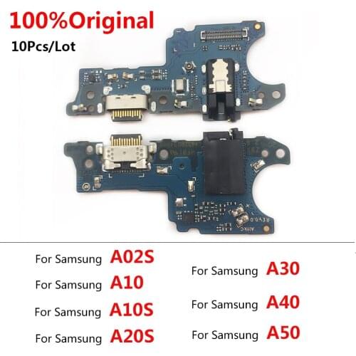 10pcs 100%Original USB Charging Port Board Flex Cable For Samsung A10 A10S A20 A20S A21 A30 A40 A50 A105FN M21
