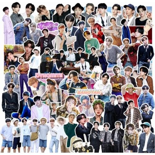 101 Pcs/Lot Kpop Star Jimin Suga V Jin RM Jhope Jungkook Sticker BE Dynamite Stickers Toy Gift