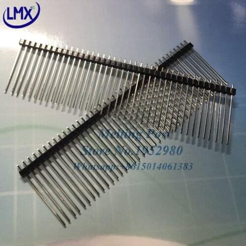 20pcs 1x40p 40pin 2.54mm pitch H= 30mm single row needle straight male pin header high quality envrironmantal protection