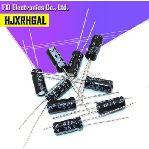 50PCS 35V47UF 5*11mm 47UF 35V 5*11 Electrolytic capacitor New original