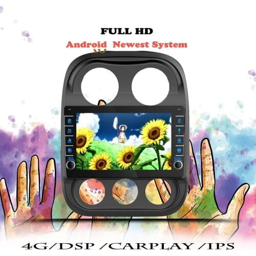 Android Multimedia Player For Jeep Compass 1 MK 2009 2010 2011 2012 2013 2014 2015 Navigation GPS Car Radio DVD Tape Recorder
