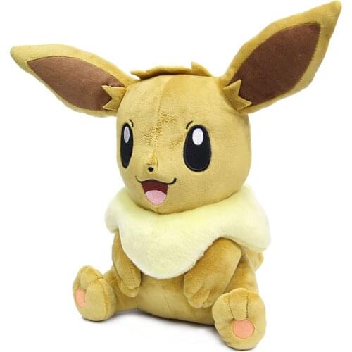 Anime plush toys sitting posture Eevee stuffed toys Pokemoned dolls for baby children to collect birthday gifts