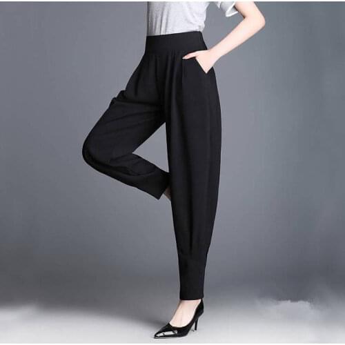 Pencil Pants Womens Loose Harem Pants Korean Version Thin Radish Large Plus Size Fat Mm Lantern Pants Clothes Jeans Factory Hot