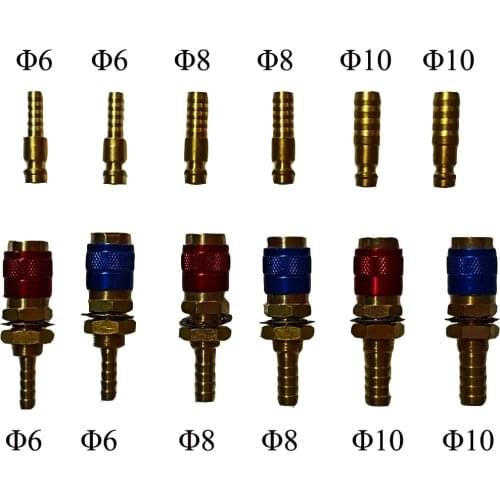 1Set Welding Connector Quick Adapter Male Female For Welding Machine Gun Gas Hose And Water Hose