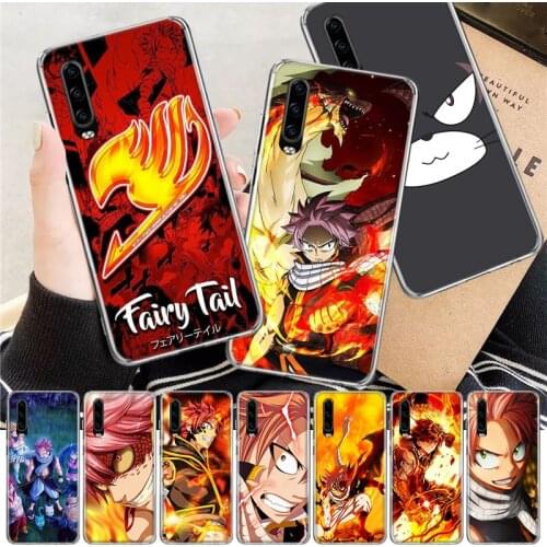 Fairy Tail Anime Soft Cover Phone Case For Huawei P30 P20 P10 P40 Mate 30 20 10 Pro Lite P Smart Z Plus + Customized Coque