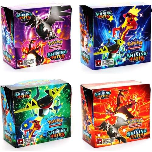 Pokemon Cards Anime 2021 Latest 360Pcs English Pokemon Shining Fates Cards Trade Game Battle Card Collection Collectable Toys