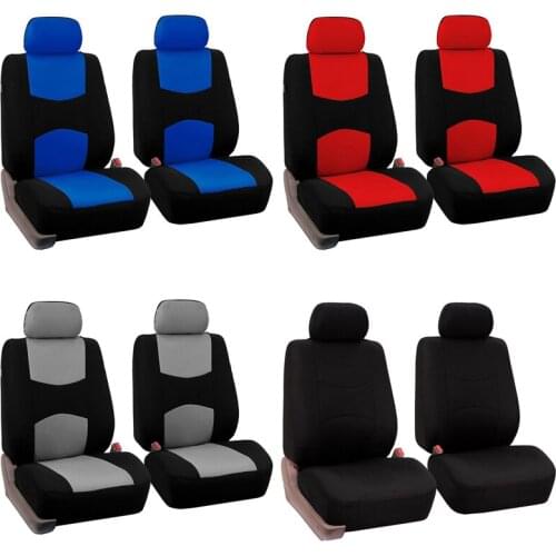 4Pcs Car Seat Cover Set Front Four Seasons Universal Breathable Soft