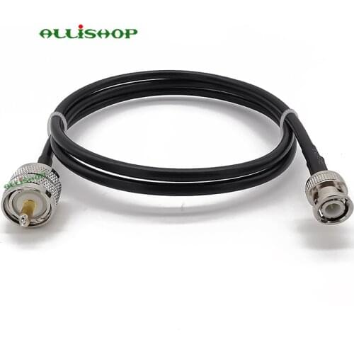 LMR-195 BNC Male to UHF Male SO-239 PL259 Two-Way Radio Antenna UHF PL259 Jack to BNC Plug RF Pigtail Cable 1/3/5/8/10/12/15M