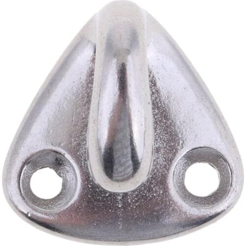 Wall Mounted Hanging Carabiner Hook X 2 - Marine Grade Stainless Steel