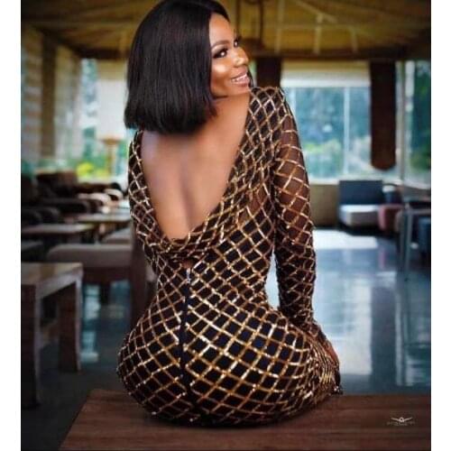 Nigeria Sequined Lace Fabric High Quality Mesh Lace African Fabric Lace Sequined Womens Wedding Evening Dress J4733