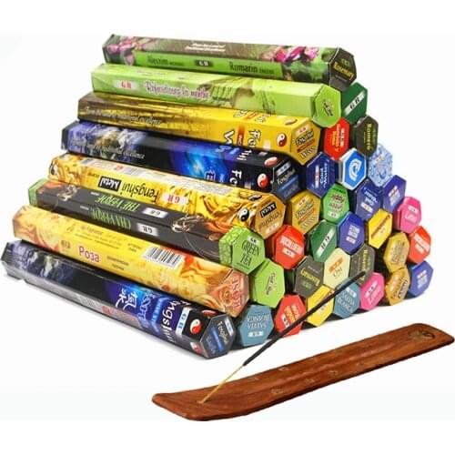 New Original Indian Incense 20 Sticks Meditation Palo Santo White Sage Incense Room Toilet Deodorization Air Fresh Aromatherapy