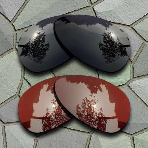 Grey Black&Bronze Brown Sunglasses Polarized Replacement Lenses for Oakley Crosshair S