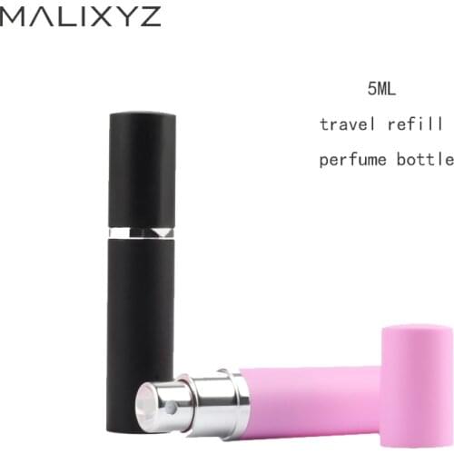 5ml Portable Mini Plastic Refillable Perfume Bottle With Spray Empty Cosmetic Containers With Atomizer For Traveler