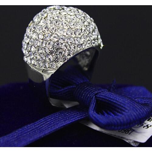 Кольца с кристаллами Qiaocaner China At AliExpress