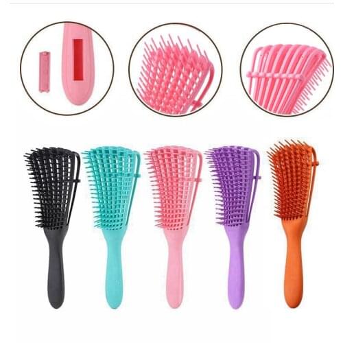 Detangling Comb Dry Wet Curly Hair Anti Static Ribs Hair Brush Massage Wet Hair Comb Detangler Hairbrush Free Shipping