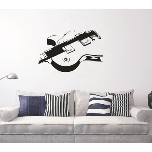 Removable Guitar Music Abstract Mural Wall Decals art bedorom living room Wall Stickers Vinyl Decals Room Decor KW-208
