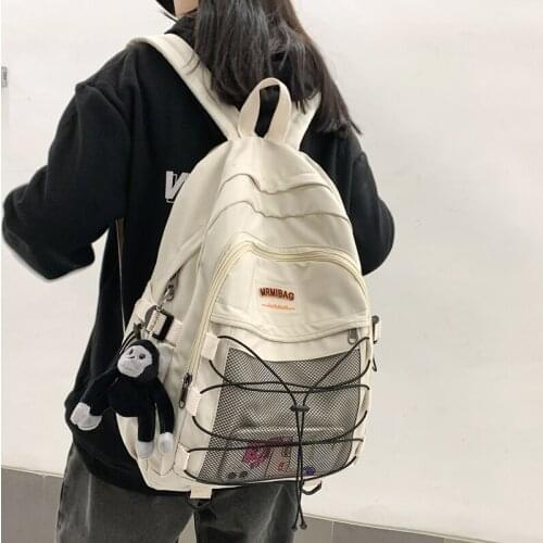 Couple 15.6inch Laptop School Backpacks Large Capacity Men Women Backpack Female Shoulder School Bags for Teens Harajuku 2021