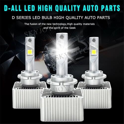 SKYJOYCE Super Bright New LED Headlight Bulb D1S D1R D2S D3S D4S D5S 70W 7600LM 6000K White LED Chips Car LED Headlamp Fog Light