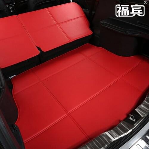 Green 3D Stereoscopic PU Leather Car Trunk Mats+backrest Pads for Forest Subaru XV Outback Non-slip Waterproof No Odor