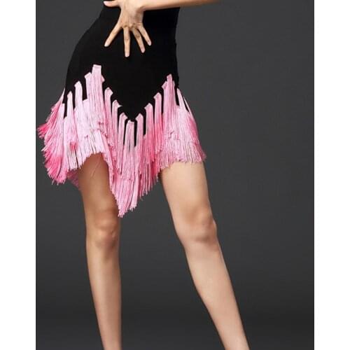 Fringe Latin Dance Skirt For Women Tango Dancing Outfits Irregular Skirt Stage Costume Latina Practice Wear Rumba Clothes JL1960