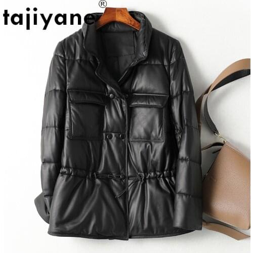 Tajiyane Coats and Jackets Women Winter Genuine Sheepskin Jacket Woman White Duck Down Coat Female Clothing Mujer Parkas TN606