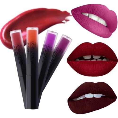 30 Color Liquid Lipstick Matte Lips Makeup Waterproof Long Lasting Lipsticks Mate Black Red Lip Stick Women Matte Lip Gloss Tint