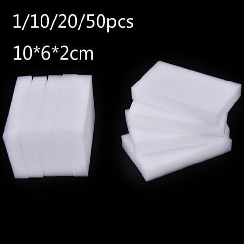 1/10/20/50pcs 10*6*2cm Melamine Sponge Magic Sponge Eraser For Kitchen Office Bathroom Clean Accessory/Dish Cleaning