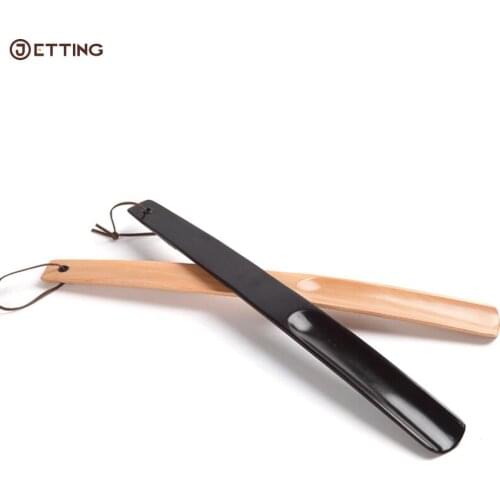 1PCS Shoes Horns Wooden Shoes Spoon Pull Shoe Horn Random Color Convenient Wearing Shoes Horn Spoon
