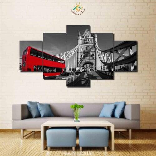 3-4-5 Piece Vintage City View Canvas Art Wall Pictures Canvas Prints Artwork Cuadros Decoracion Wall Pictures