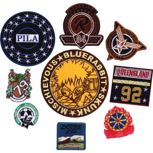 PGY Clothing AccessoriesFootball epaulet Badge Punk Rock Bike Patch Large Embroidery Biker Patch Motorcycle Clothes Patch