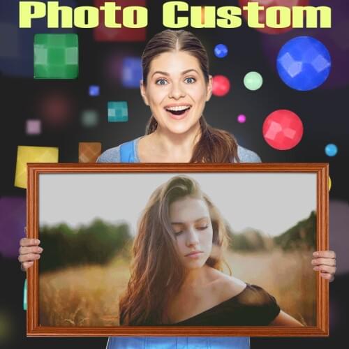 Dispaint Photo Custom Diamond Painting Cross Stitch Full Square/Round Drill 5D DIY Diamond Diamond Embroidery Handmade Gift